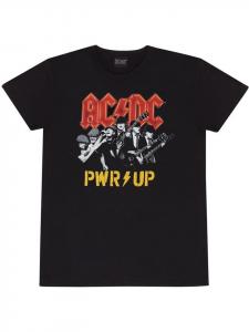 Футболка с рисунком группы Power Up Band черного цвета AC/DC