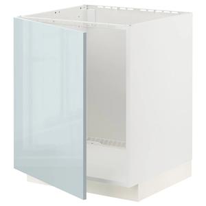 Тумба под раковину METOD IKEA, 60x60x70 см, цвет white/kallarp light grey-blue
