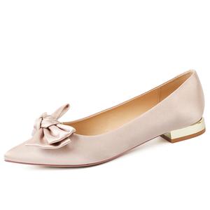 Qiandongmeili Повседневные туфли-лодочки 2 см женские шампань, цвет Champagne