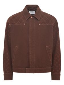 Жаккардовая куртка-бомбер Marine Serre, коричневый