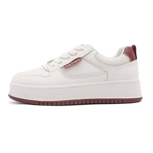 Дышащие, балансирующие, увеличивающие рост, низкие повседневные туфли для женщин RED DRAGONFLY, Black/White