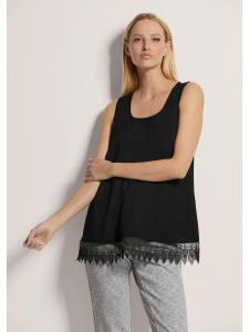 MADELEINE Черный кружевной топ