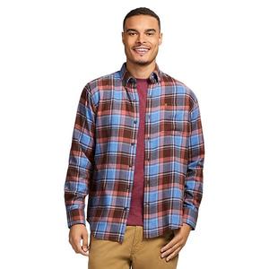 Мужская фланелевая рубашка с длинным рукавом на пуговицах Izod, Moonlight Blue