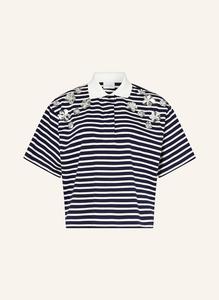 Футболка-Поло из джерси титановая с декоративными бусинами Dante6, мультиколор