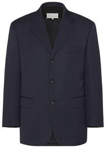 Однобортный блейзер Maison Margiela, синий