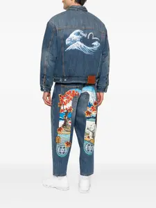 Джинсы с логотипом X Evisu Moose Knuckles, синий