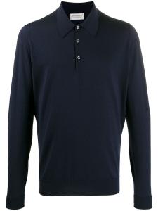 Трикотажная рубашка-поло John Smedley, синий