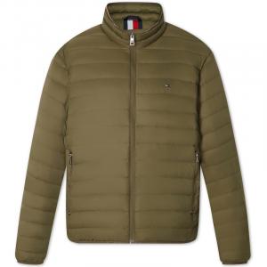 Tommy Hilfiger Пуховик с молнией и нашивкой с логотипом, Army Green RBN