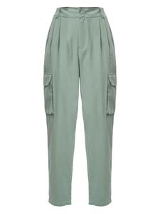 Зауженные брюки со складками спереди Influencer, зеленый