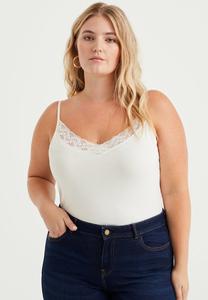 Топ CURVE WE Fashion, цвет white