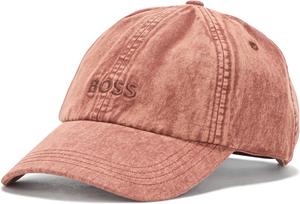 BOSS Женская кепка Big Logo из выстиранного хлопкового твила, Teak Brown