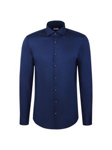 Рубашка Slim Fit на пуговицах SEIDENSTICKER Schwarze Rose, темно-синий