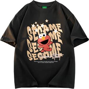 Футболка унисекс Sesame Street, коричневый