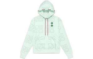 Футболка X Clot Jade Fleece Hoodie Азиатский размер Jordan, бирюзовый