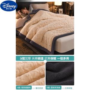 Disney Плед флисовый 120x200 см, 1.3 кг, трехслойный, утепленный, цвет Yuhui