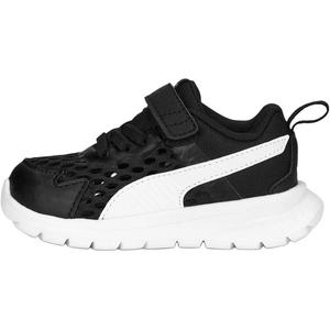 PUMA Evolve Run амортизирующие и дышащие низкие детские ботинки black white для малышей