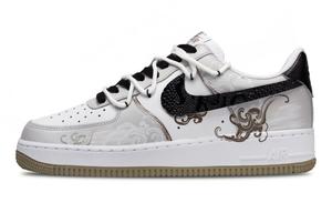 Air Force 1 Teng Yun Du устойчивые к истиранию низкие скейтборд кроссовки unisex Nike, бежевый