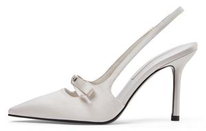 CHARLES&KEITH Женские сандалии CK One на тонком ремешке 9 см светло-серые, цвет Light Grey Light Gray
