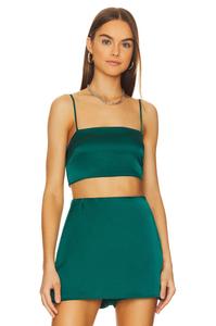 Топ Show Me Your Mumu Clurb Crop, цвет Emerald Beading