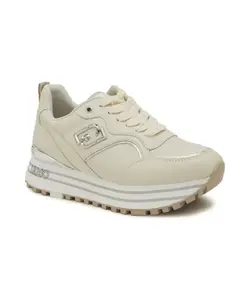 Кожаные кроссовки Maxi Wonder 73 Liu Jo, бежевый