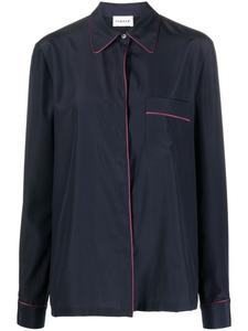 P.A.R.O.S.H. рубашка на пуговицах, синий