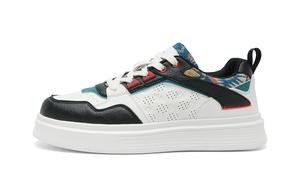 Низкие кроссовки для скейтбординга мужские HLA, белый черный[breathable]