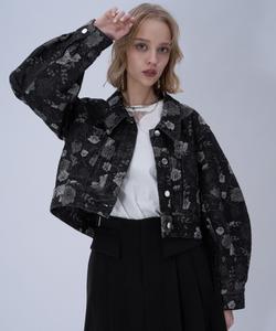 Джинсовая куртка Flower Gala Hare, цвет Black 09