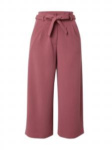 JDY Широкие брюки со складками спереди в винно-красном цвете