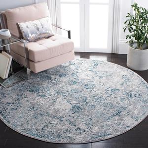 Ковер SAFAVIEH, 201 x 201 см, Meadow Collection Grey/Blue MDW583F в современном абстрактном стиле