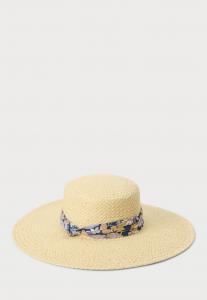 Шляпа TWO-TONE RIBBON-TRIM STRAW SUN HAT Lauren Ralph Lauren, коричневый