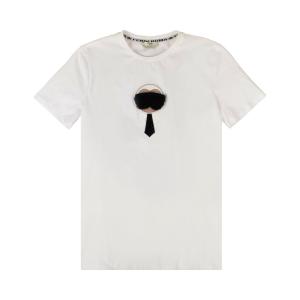 Футболка Fendi x Karl Lagerfield Karl Monster Белая