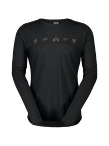 SCOTT Футболка Definedmerino L/SL размера M, черного цвета