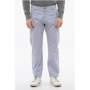 Фиолетовые хлопковые брюки Corneliani, Purple