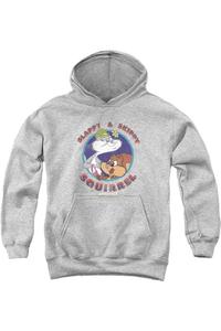Толстовка с капюшоном Animaniacs Slappy и Skippy Squirrel для детей Gildan, Athletic Heather