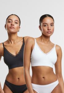 Бюстье Urban Classics 2-PACK, Black White/White