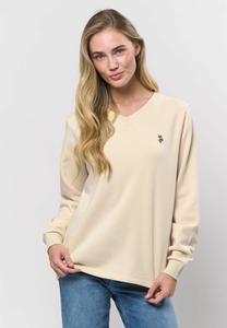 Толстовка U.S. Polo Assn. MACY V-NECK, Bleached Sand/Beige