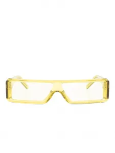 Солнцезащитные очки в прямоугольной оправе Rick Owens, желтый