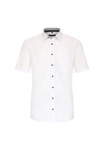 Мужская деловая рубашка с короткими рукавами, простого и комфортного кроя CASAMODA, цвет Schneeweiß