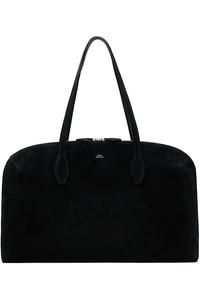 Сумка тоут из замши Toteme, черный