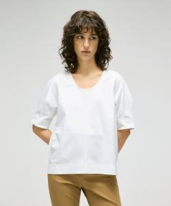 Топ с U-образным вырезом/Колонна Column, цвет White