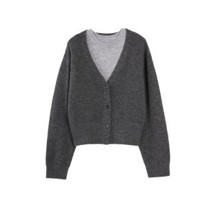 ELLE Повседневный костюм для женщин Medium Gray с круглым вырезом
