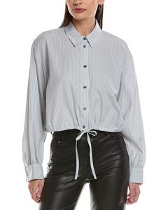 Рубашка из поплина Rag & Bone Georgie Stripe Rag & Bone, серый