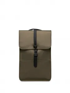 Рюкзак с пряжкой Rains, зеленый