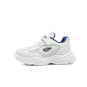 Дышащие, легкие, амортизирующие, низкие детские кроссовки для повседневной носки WARRIOR, белый/синий