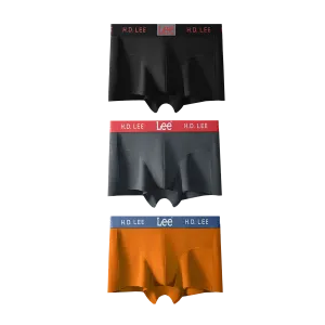 Flowers Underpants Мужские 3 шт Lee, черный+серый+оранжевый
