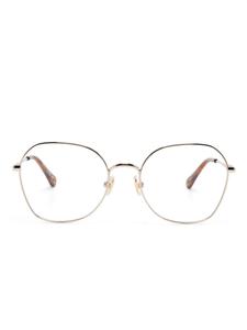 Очки в круглой оправе Chloé Eyewear, золотой
