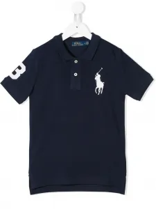 Футболка-поло с логотипом POLO RALPH LAUREN KIDS, синий