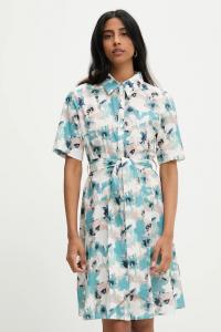 Хлопковое платье Answear.Lab, бирюзовый