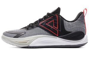 PEAK Баскетбольные кроссовки с амортизацией, отскоком, дышащие, нескользящие, низкие, мужские, средние, серо-черные