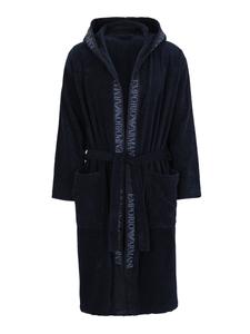 Длинный халат Emporio Armani, синий/темно-синий